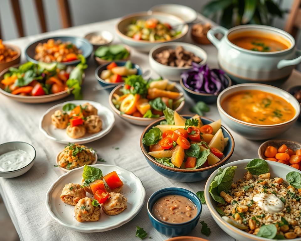 schnelles vegetarisches Essen für Gäste