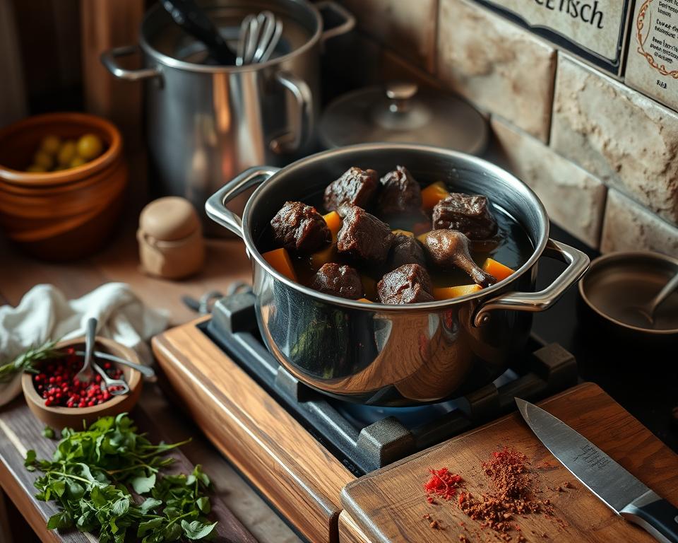 Hirschgulasch Zubereitung