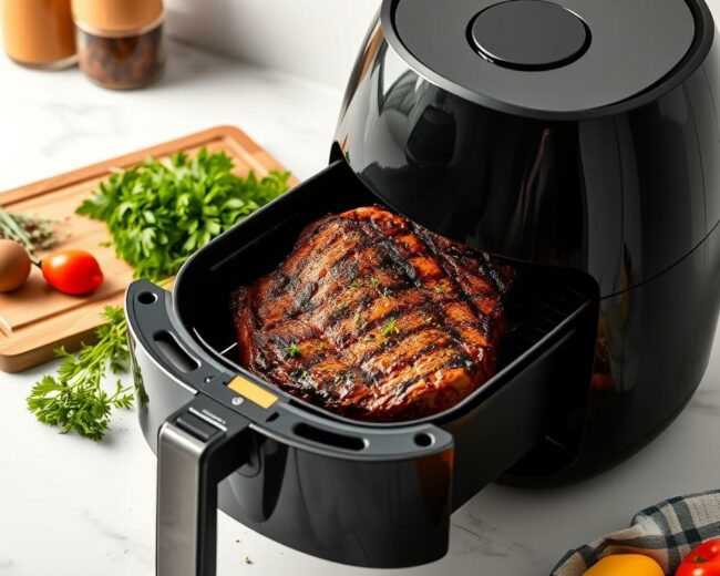 Fleisch In Der Heissluftfritteuse