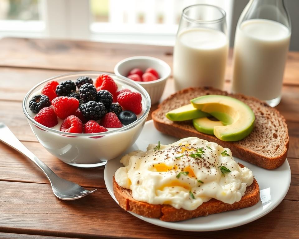 Proteinreiche Lebensmittel für das Frühstück