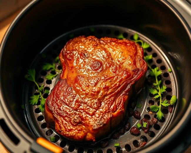 Steak in der Heißluftfritteuse Perfekt zubereitet